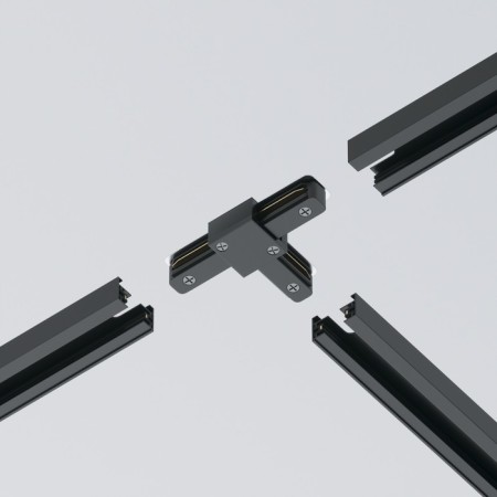 Connector T-shaped for the Technical tra001ct-11b, 10.6x7x1.7 cm, black color, black-3