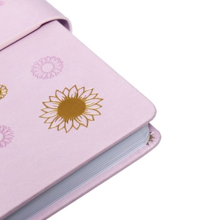 The Delo is a non -stated, A5, 140l, cage, regional kozhzam, with a strap, flowers, lilac-3
