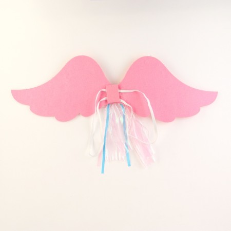 Carnival set "Angel" 2 items: skirt, wings, pink color-5