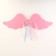 Carnival set "Angel" 2 items: skirt, wings, pink color