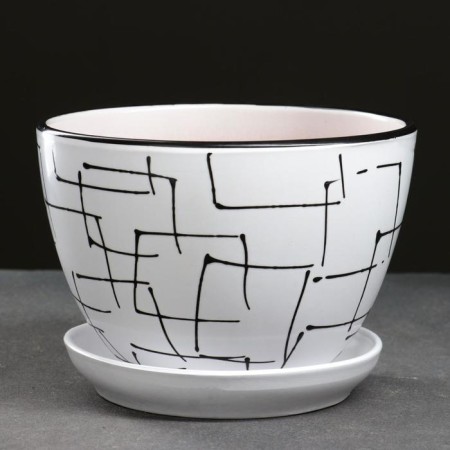Pot floral illusion white 1.65 liters