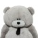 Soft toy "Grandfather Bear", gray color, 190 cm