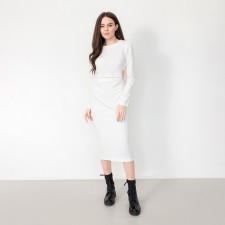 Women's dress Midi with a cut Mist p. 42, white