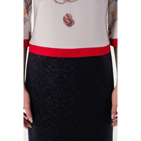 Female dress, size 42, white color-4