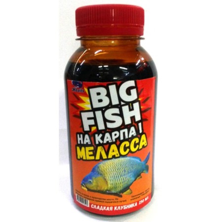 Melasse "Big Fish-on Carpa!" "Sweet strawberries", 250 ml