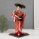 Collector doll "Japanese woman with a flower branch and in a hat" 30 cm