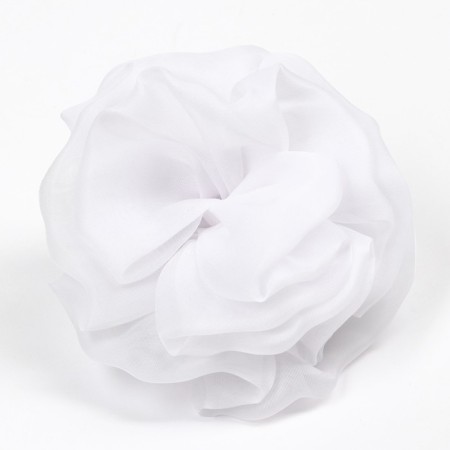 Outlet. Bant for hair on elastic band, 13 cm, white, kitty Marie-3