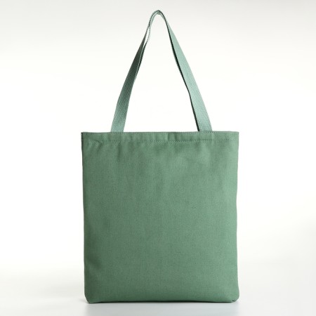 Soper bag with lightning, from textiles, green color-1