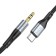 Hoco UPA22, Jack 3.5 mm (M) cable - Type -C, 1 m, silicone, black