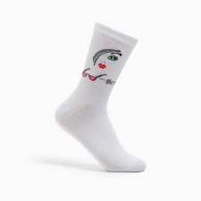 Women's socks, size 23-25, white color