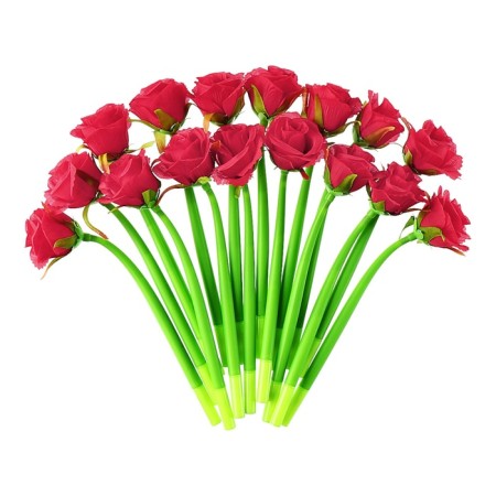 Handle flower, gel "rose", joke (barcode on the piece)-5