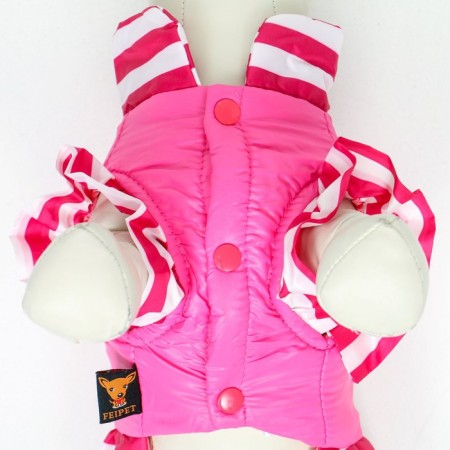 A jacket for dogs with shutters, size 2 (ds 23, Osh 26, OG 33 cm), pink-5
