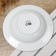 Deep plate of ceramic "with love", 22.4 cm, 300 ml, white color