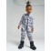 Combiason from a foot with a hose for a boy, height 122 cm