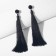 Earrings Assorted "hands", black color, l brush 9 cm
