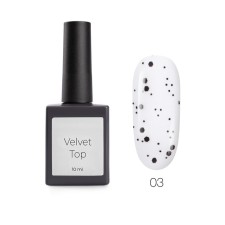 Matte fixer for gel polish with sparkles TNL Smuzi, No. 03, 10 ml