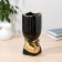 VAZ Coramics "Derck" stripes, D-9.5 cm H-24.5 cm, golden-black