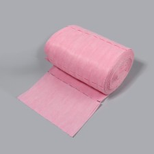 A set of disposable collars, in a roll, without a sticky layer, 8 × 40 cm, 100 pcs, pink color