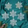 Decoration of the Christmas tree "Constellation" (set of 6 pcs) Snowflake, 12 cm