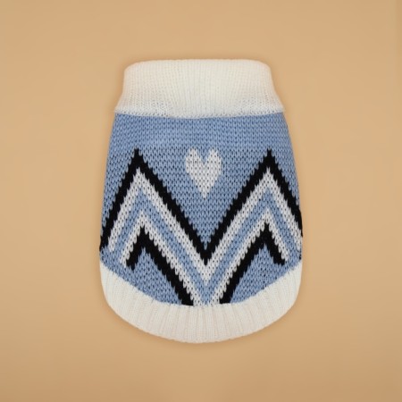 Sweater "Wave", XS (DS 17, Osh 17, OG 23-37 cm), Blue-7