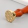Printing for wax with a wooden handle "Coffee Coffee" 9x2.5x2.5 cm