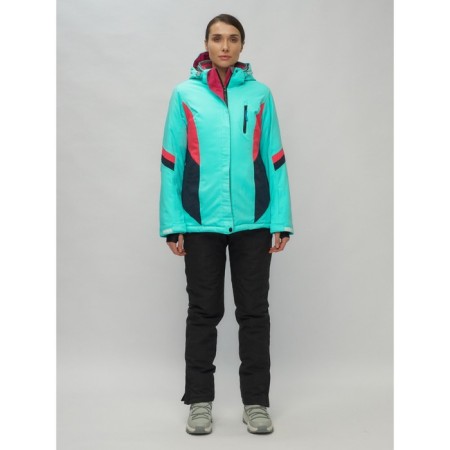 Ski costume is female, size 50, turquoise color