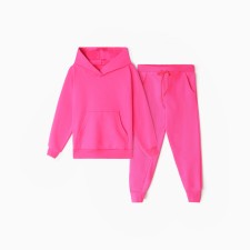 A set for a girl (sweatshirt, trousers) comb, fuchsia color, height 158 ​​cm