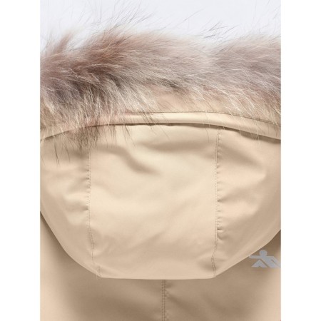 Winter park for a girl, height 152 cm, beige color-5