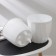 Kashpo for flowers with an insert “flute”, 4.5 l, d = 20 cm, h = 20 cm, white color