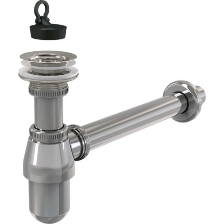 Siphon for the sink Alcaplast a437, DN = 32 mm, with a bottom valve 5/4 ", metal, chrome