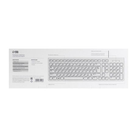 The keyboard Sima-Land SL-02, membrane, island, 104 keys, USB, 1.5 m, black-10