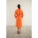 Women's bathrobe, shalka+kant, size 48, tangerine, waffle