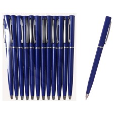Switching turning handle Calligrata, 1.0mm, under the logo, a blue matte case with a silver insert, blue rod