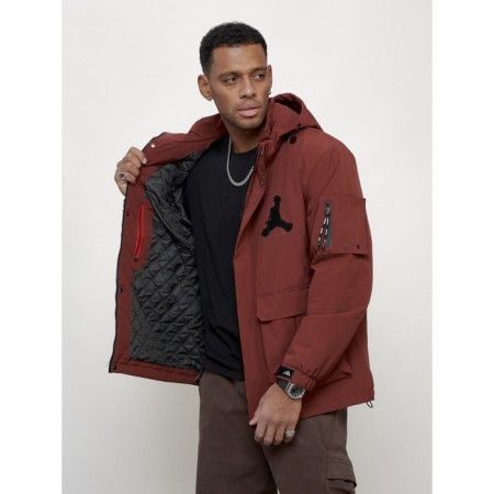 Sports male jacket, size 48, burgundy color-3
