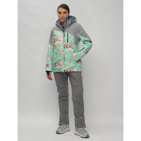 Ski suit, size 42, turquoise color-24