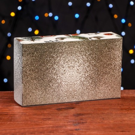 The box is folding, under 5 eclairs "New Year's gifts", 25.2 x 15 x 6.6 cm-1