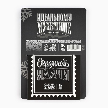 Gift New Year's set "100% man": notebook 90x90 and pen Plastic-6