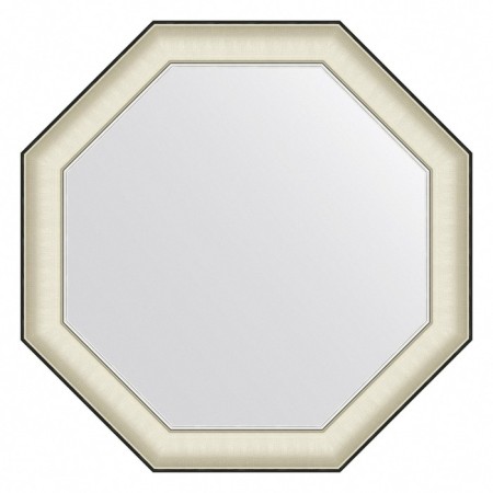 EvoForm mirror in the baguette frame, 78 mm, 74x74 cm, white skin with chrome