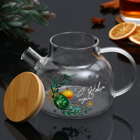 Teapot "Happy New Year!", 600 ml-2