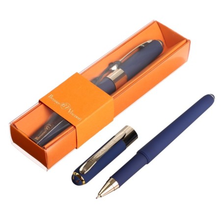 Ballic handle, 0.5 mm, Bruno visconti monaco, blue rod, dark blue body, in case
