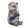 Soft toy "Basik with jeans fish", 22 cm