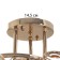 Aryan chandelier 3x40W E27 Gold Model: 2800084