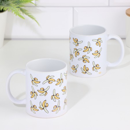 Sublimation mug "bananas", with application