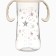 A bottle for feeding Ø50mm shg, "stars", 330 ml, +3 months, pink color, milk handles