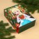 The box is folding, "Happy New Year", 16 x 23 x 7.5 cm, cold heart