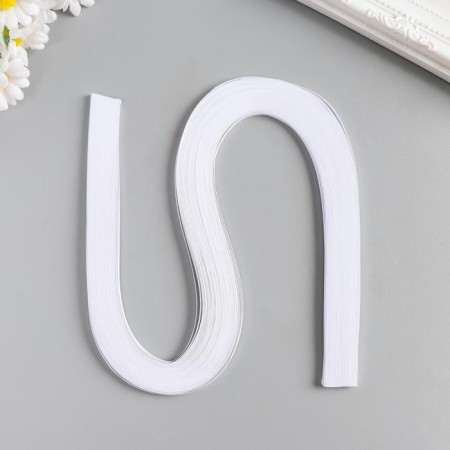 Strips for quilling 120 strips density 120 grams "white" width 0.5 cm length 53 cm