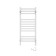 Towel electric heated Laris Astor ChK12, 350x900 mm, 12 crossbars, left, white