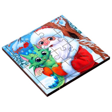 Puzzle "Santa Claus and Dragon"-1