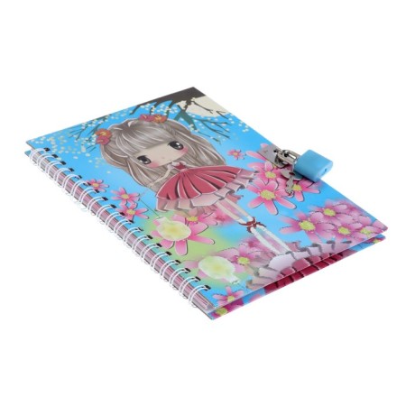 Notebook Gift Book on the lock, A6+, 50 sheets, line, "Cutie", mix-3