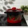 Pan, 3.5 l, enameled cover, induction, color red-black mix